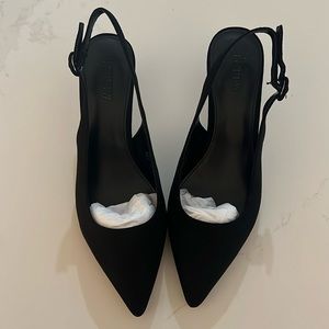 J Crew SlingBack Kitten Heels, size 8, Black, Never worn Before